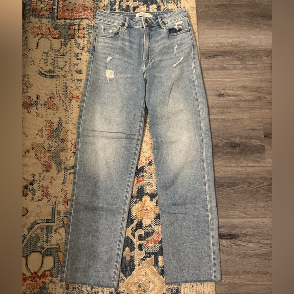 Classic Light Blue Straight Leg Jeans